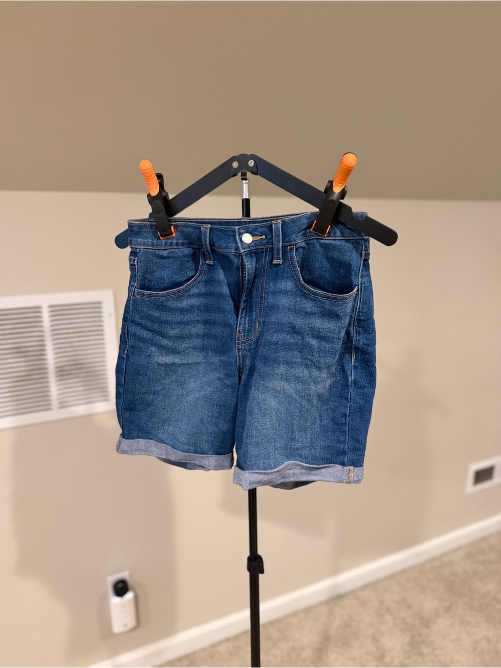 Old Navy Dark Blue Denim Cuffed Shorts